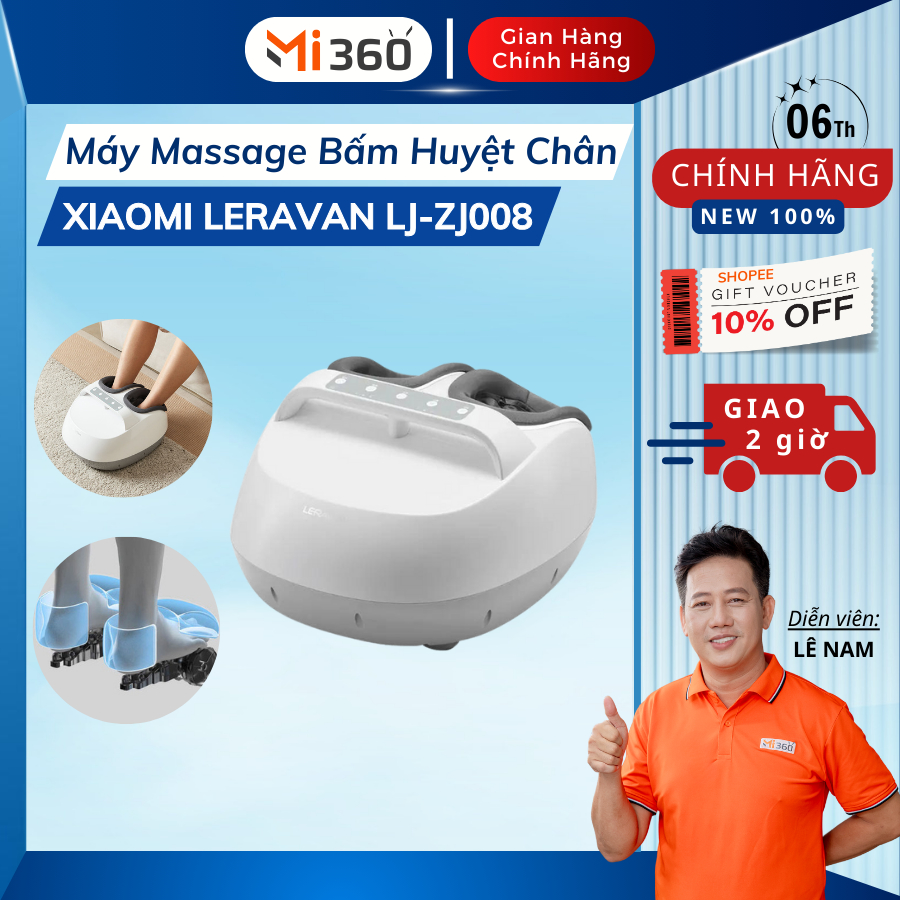 Máy Massage Bấm Huyệt Chân Xiaomi Leravan LJ-ZJ008 - Massage nhiệt - Mô ...