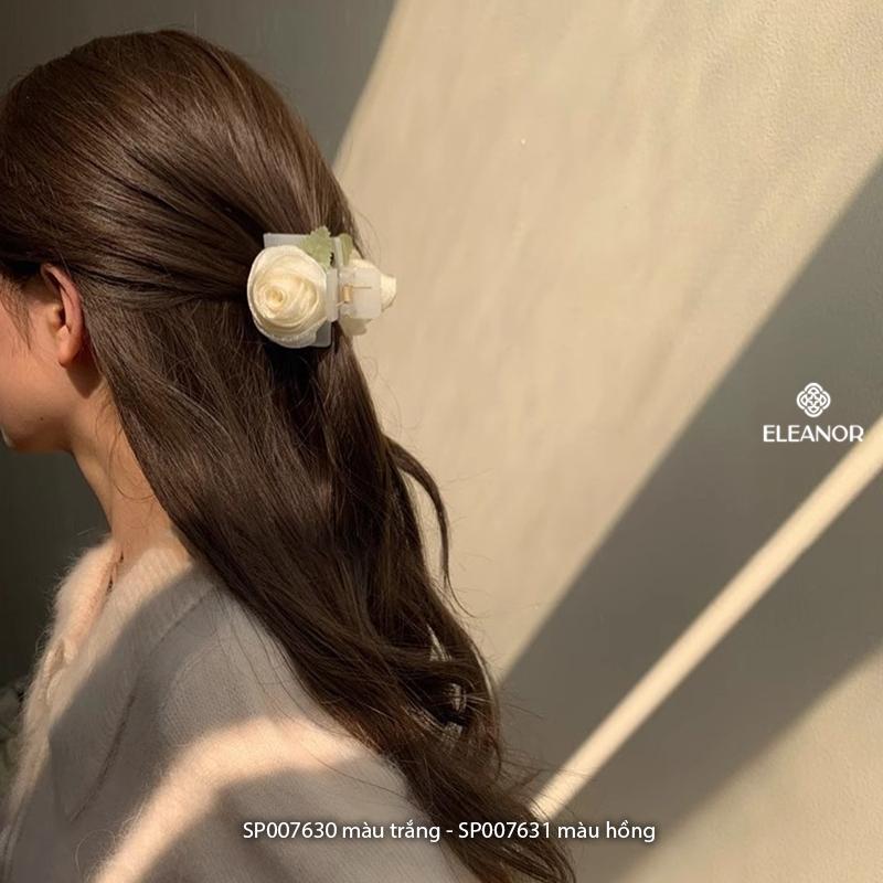 Kẹp tóc nữ càng cua Eleanor Accessories hình hoa hồng dễ thương kẹp tóc xinh xắn phụ kiện tóc 7630
