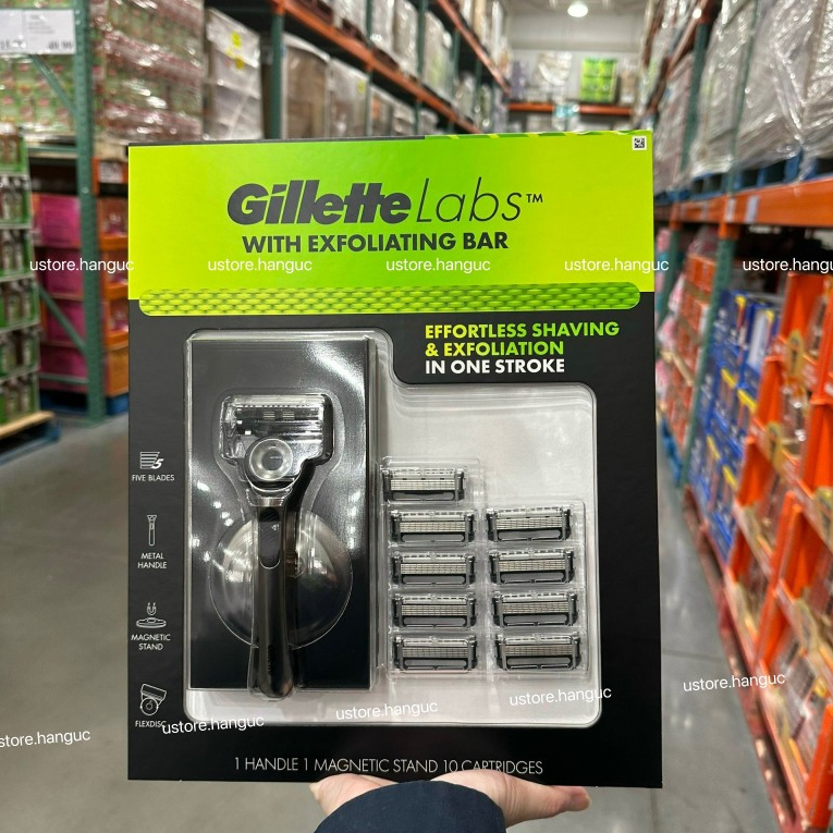 [Set Gillette 1 tay cầm và 10 lưỡi] Dao cạo Tẩy Tế Bào Chết Gillette ...