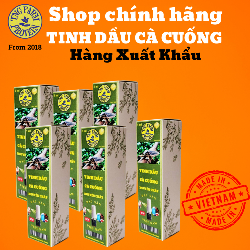 Tinh dầu cà cuống thơm cay nồng nàn, hàng xuất khẩu, quà tặng tuyệt vời - 6 hộp xịt hảo hạng.