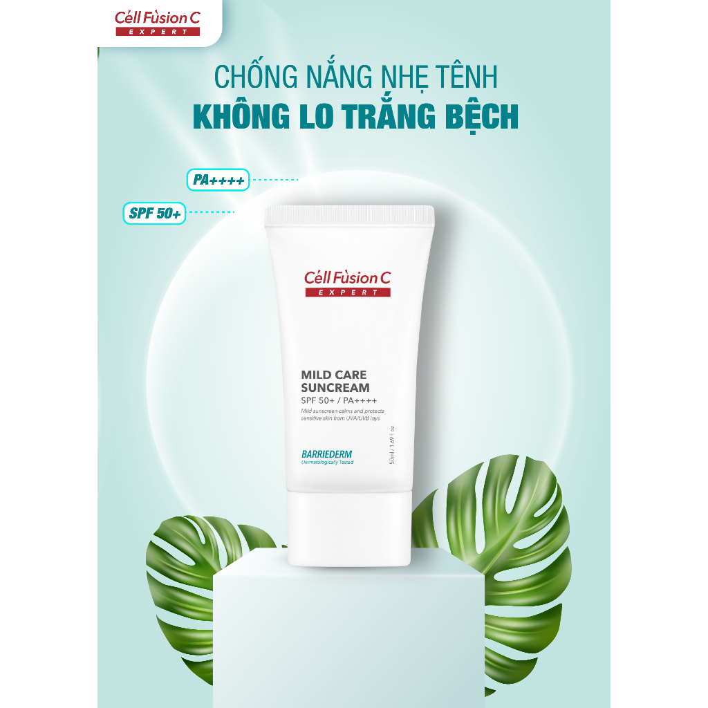 Ảnh Kem Chống Nắng Vật Lý, Tăng Cường Hàng Rào Bảo Vệ Da Cell Fusion C Expert Mild Care Suncream 3