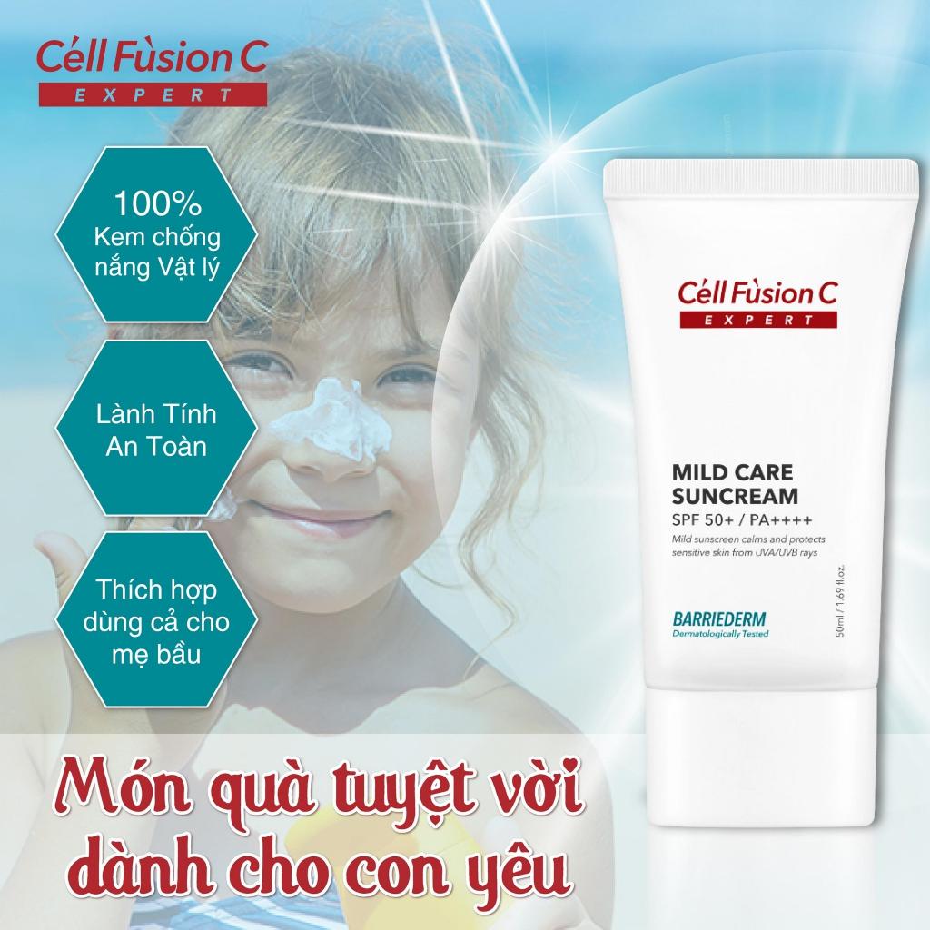 Ảnh Kem Chống Nắng Vật Lý, Tăng Cường Hàng Rào Bảo Vệ Da Cell Fusion C Expert Mild Care Suncream 2