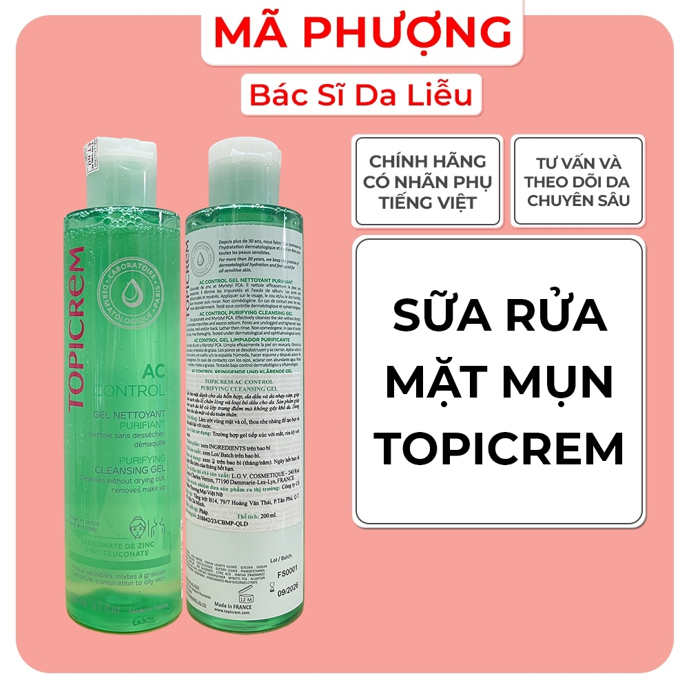 PH-hautfreundliches Waschgel Von Topicrem TOPICREM AC Purifying ...