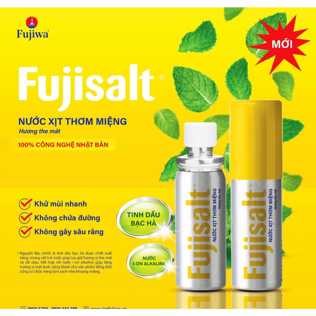 NƯỚC XỊT THƠM MIỆNG FUJISALT - HỘP 12 CHAI | Shopee Việt Nam