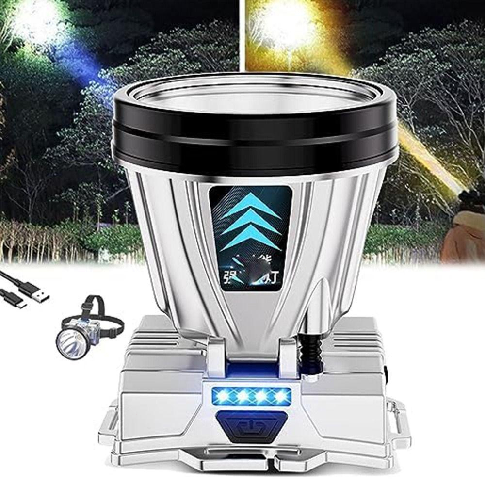 Đèn PIN Đội Đầu LAMP Siêu Sáng Chiếu Sáng Chuyên Dụng Cho Chạy Bộ / Cắm Trại/ SOI ĐÊM,  Đèn Chiếu Sáng Sạc UBS/TYPE-C