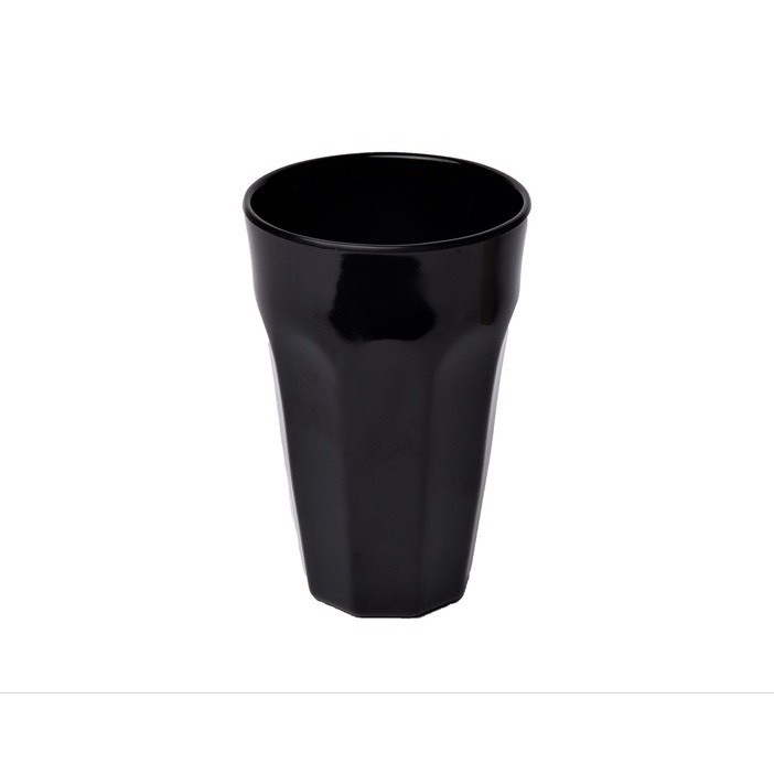 Ly nhựa dùng để uống nước dáng cao màu đen/nâu trắng dung tích 440ml- Ly nhựa Melamine dùng cho gia đình và hàng quán.