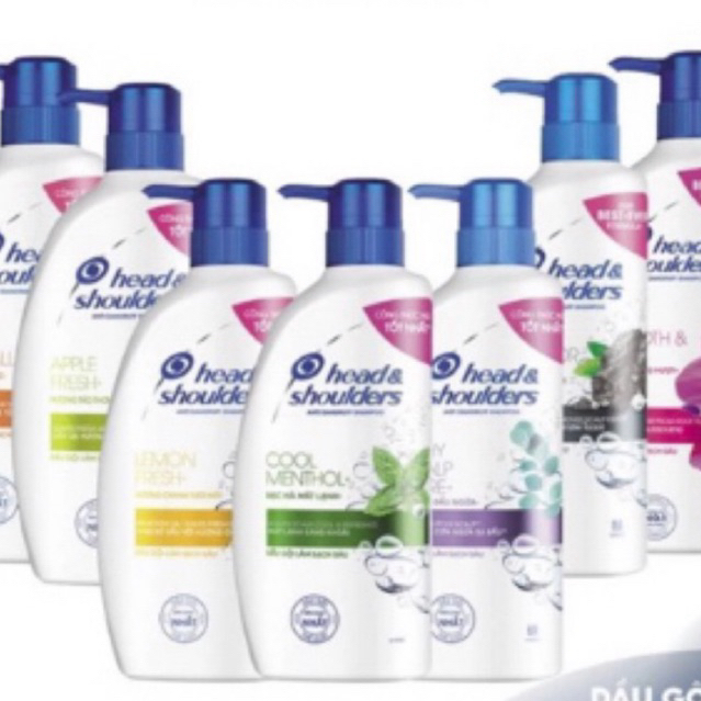 Dầu Gội HEAD & SHOULDERS chai 625ml Bạc Hà/ Da Đầu Ngứa/ Ngăn Rụng Tóc/ Than Hoạt Tính/Antibac ( sạch sâu và khử mùi )