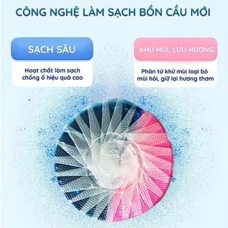 Viên thả bồn cầu công nghệ nhật bản,Hộp 4 viên thả bồn cầu hương hoa