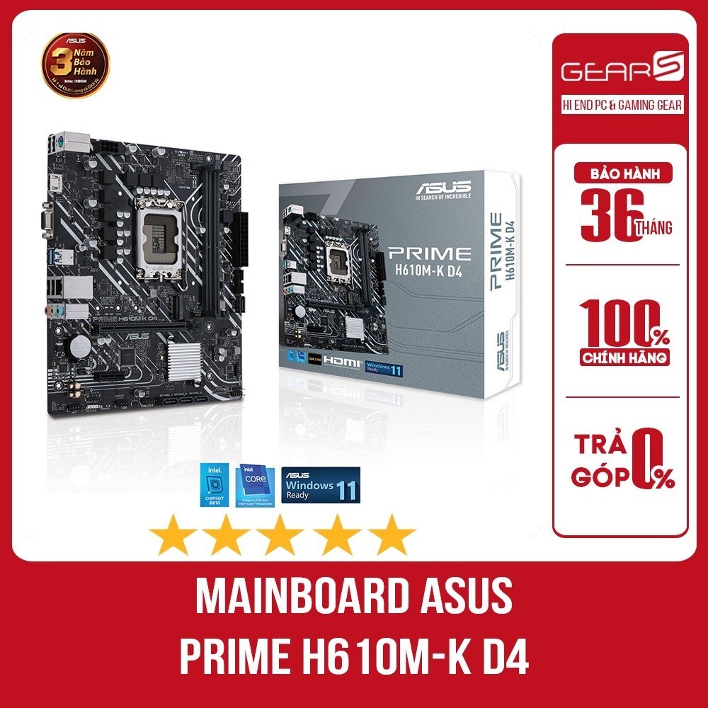 [FULL VAT] Mainboard Asus Prime H610M-K - Bảo hành 36 Tháng | BigBuy360 - bigbuy360.vn