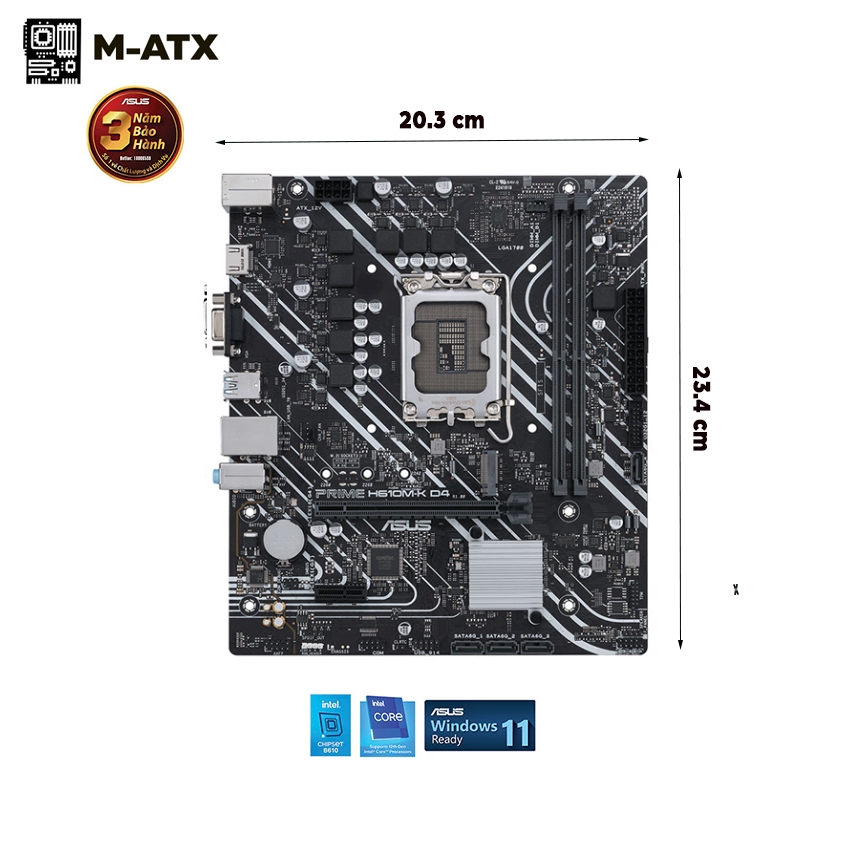 [FULL VAT] Mainboard Asus Prime H610M-K - Bảo hành 36 Tháng | BigBuy360 - bigbuy360.vn