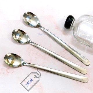 Thìa Sinh Tố Inox Cán Dài, Thìa Chanh Inox Không gỉ sáng bóng bền đẹp 18cm