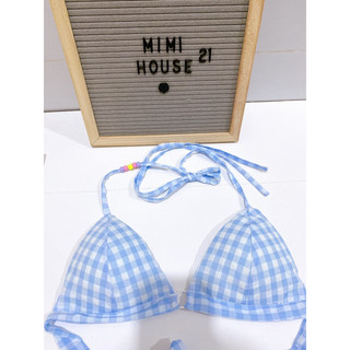 Áo bra đi biển mix phụ kiện xinh hoạ tiết caro - handmade by Mimi house