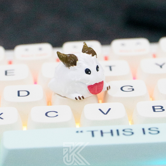 Keycap Poro Siêu Cute - Poro Liên Minh Huyền Thoại Keycap - Nút bàn ...