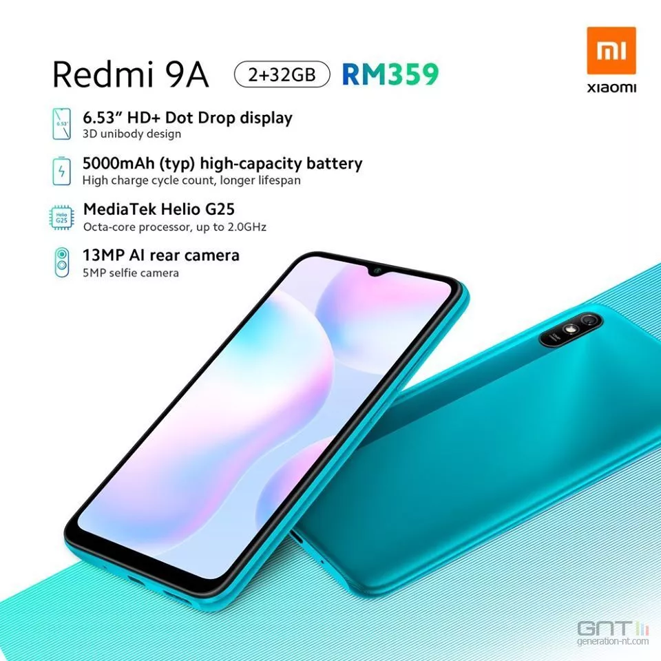 Điện Thoại 4G Kép LTE Chính Hãng Xiaomi Redmi 9A 2GB/32GB Mới Đến 95%