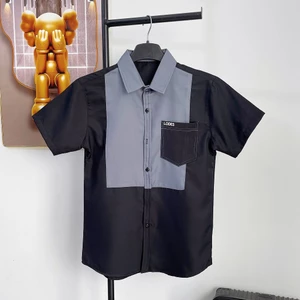 Áo Sơ Mi Nam ráp, ngắn Tay, Vải cotton, co dãn nhẹ, độ dày vừa phải Menswear Top