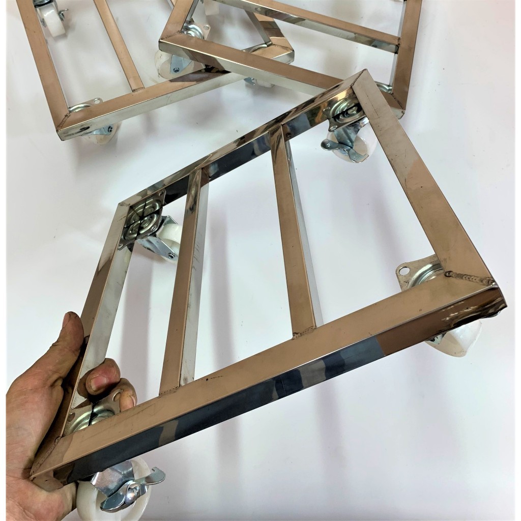 Chân đế để chậu cây cảnh, giá đỡ chậu cây cảnh inox không gỉ, kệ inox có bánh xe, giá đỡ đa năng tiện ích!!!!!!!!!!!!!!!