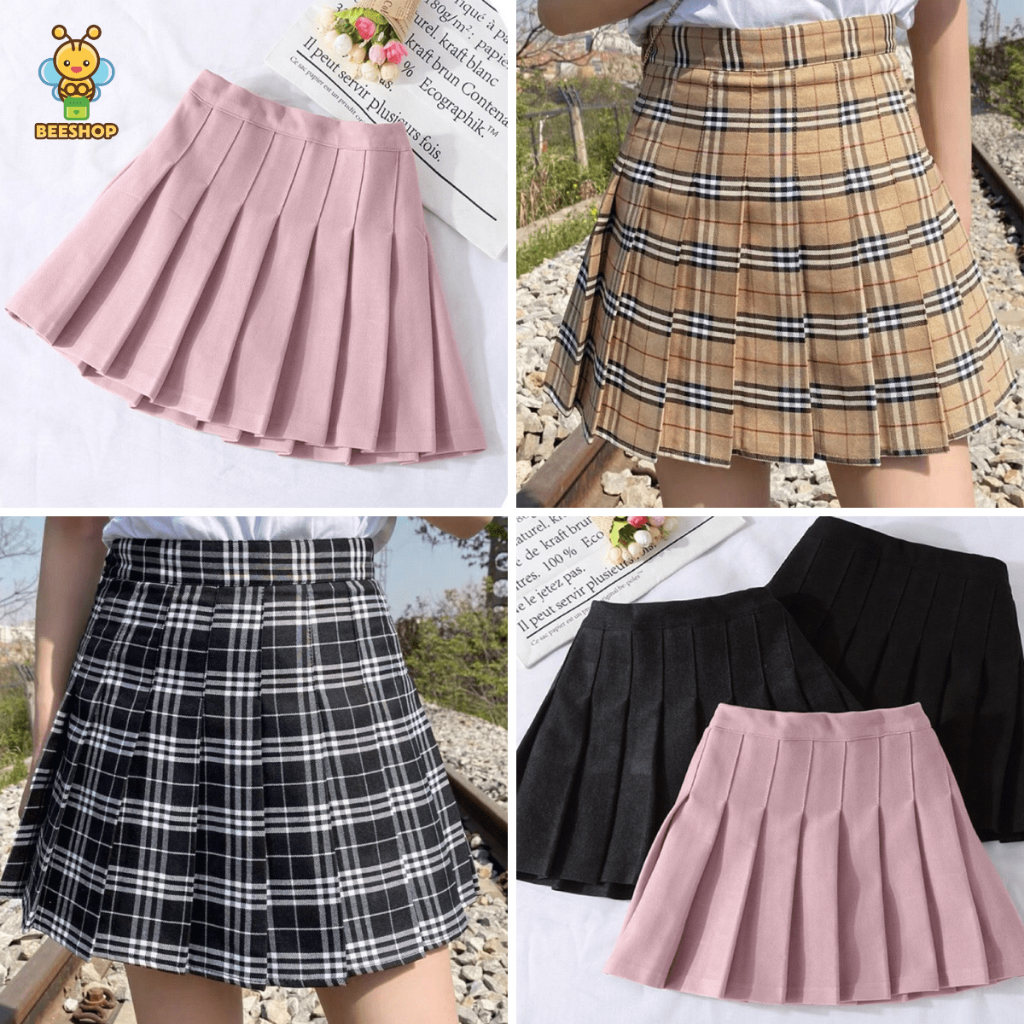 Chân váy xếp ly cho bé gái size đại BEESHOP KM0012
