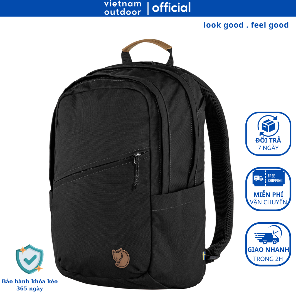Balo Laptop Du Lịch FJALLRAVEN RAVEN 20 Chống Thấm Nước Kháng Bụi