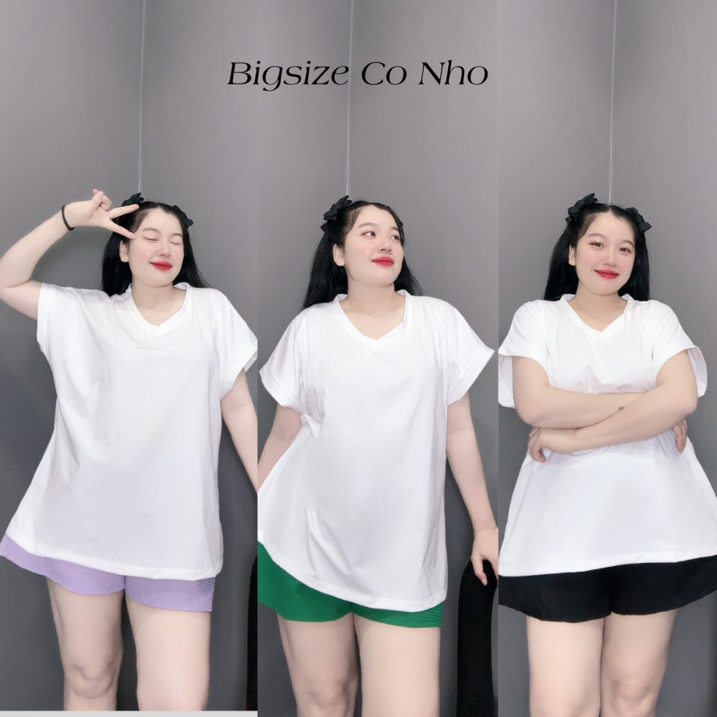 Bộ Đồ Phom Rộng Bigsize Nữ Áo Thun Tay Ngắn Kèm Quần Đùi Mềm Mại Dễ Chịu Phù Hợp 4 Mùa SET906