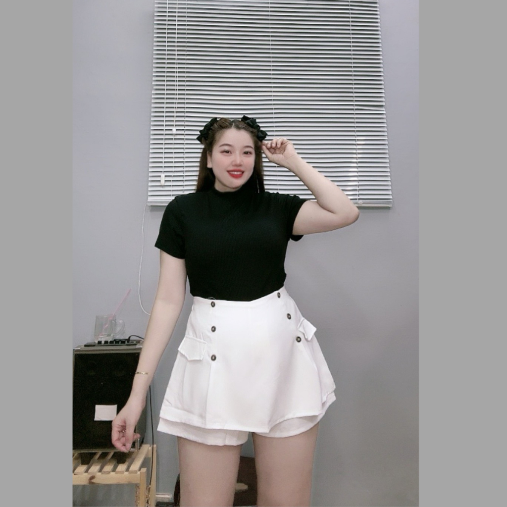 Quần Váy Bigsize Nữ Lưng Thun Cao Giãn Mềm Mại Dễ Mặc Cho Các Nàng Chubby GVN