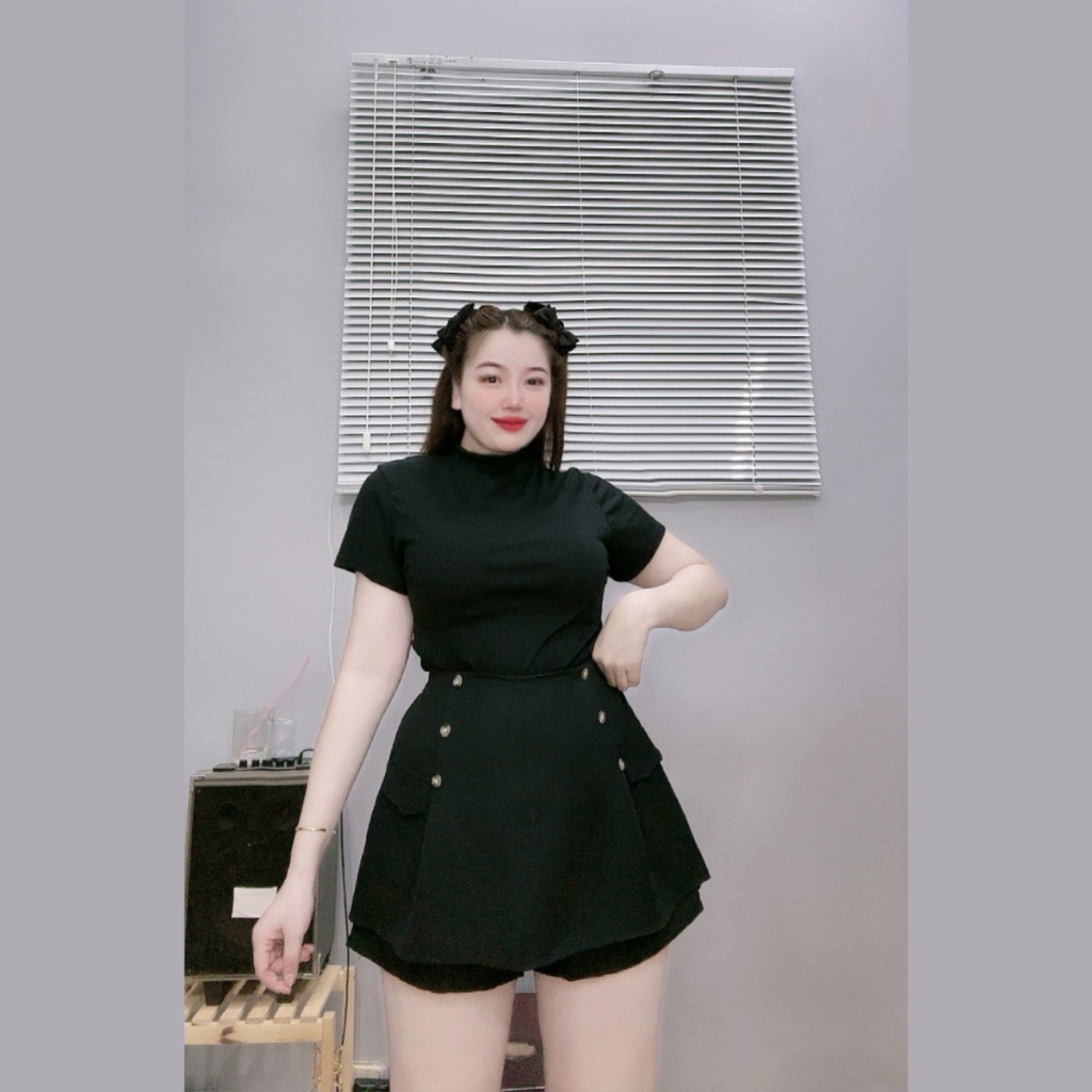 Quần Váy Bigsize Nữ Lưng Thun Cao Giãn Mềm Mại Dễ Mặc Cho Các Nàng Chubby GVN