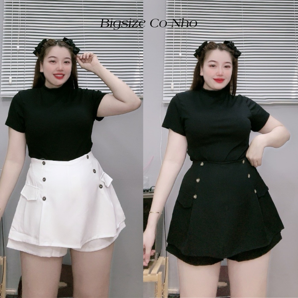 Quần Váy Bigsize Nữ Lưng Thun Cao Giãn Mềm Mại Dễ Mặc Cho Các Nàng Chubby GVN