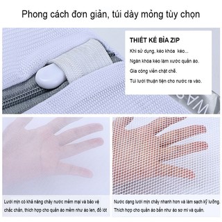 Túi Lưới Giặt Đựng Quần Áo Đồ Lót Trong Máy Giặt, Túi Giặt Bảo Quản Quần Áo Lưới Mịn 88461