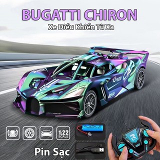 (Hàng Có Sẵn) Đồ Chơi Xe Ô Tô Bugatti Chiron Titan Điều Khiển Từ Tặng Kèm Pin Sạc Và Tay Cầm RC 2.4G Tốc Độ Cao