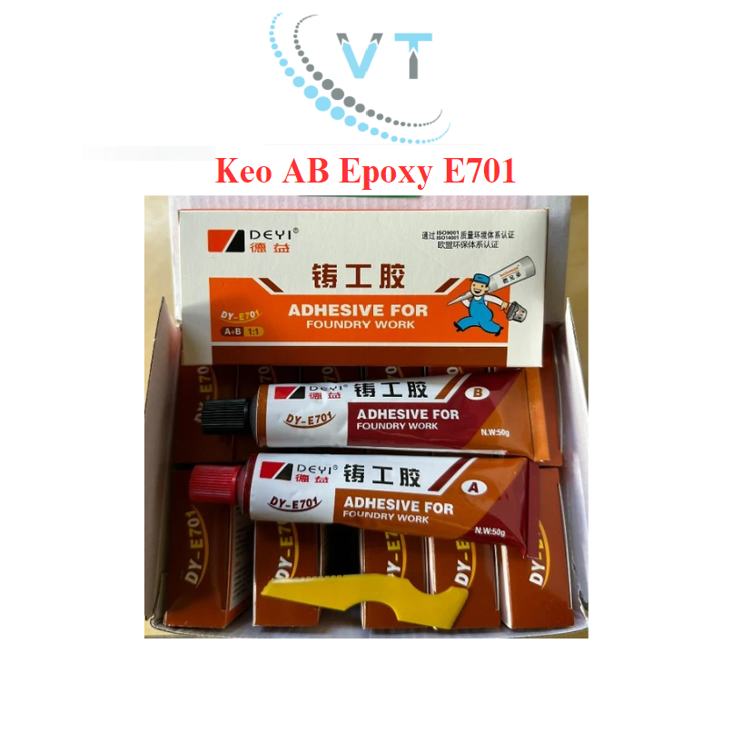 Combo 12 hộp Keo AB EPOXY 2 thành phần DEYI E701 - 100g