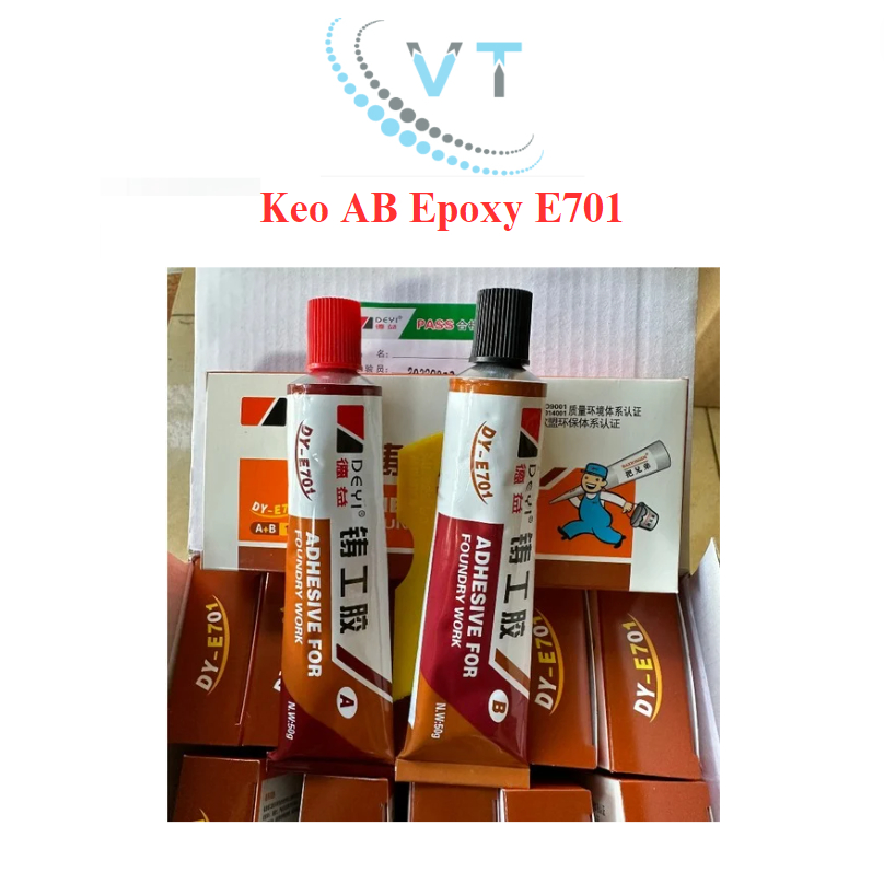 Combo 12 hộp Keo AB EPOXY 2 thành phần DEYI E701 - 100g