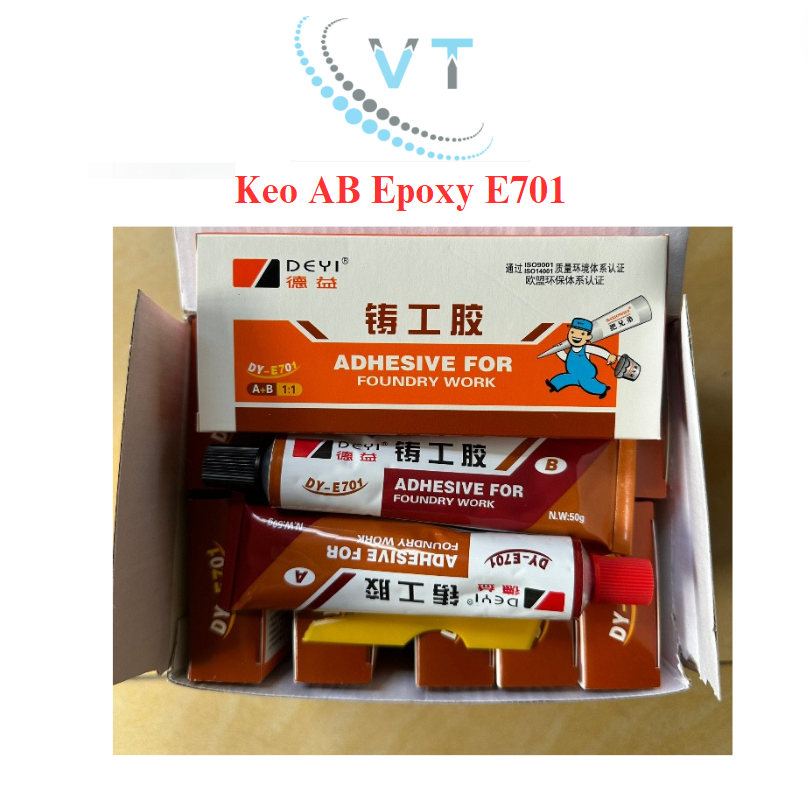Combo 12 hộp Keo AB EPOXY 2 thành phần DEYI E701 - 100g