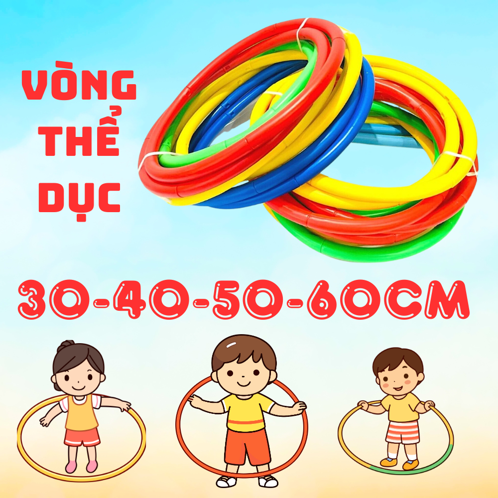 [RẺ NHẤT SHOPEE] Vòng Thể Dục Nhựa Mầm Non Có Giấy Chứng Nhận An Toàn Cho Trẻ
