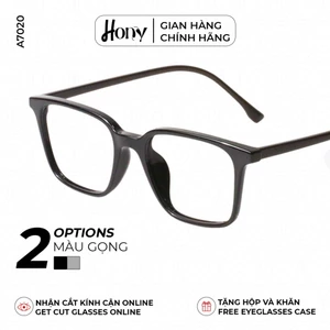 Mắt kính Unisex thời trang HONY - Gọng kính vuông TR90 cổ điển A7020
