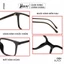 Mắt kính Unisex thời trang HONY - Gọng kính vuông TR90 cổ điển A7020