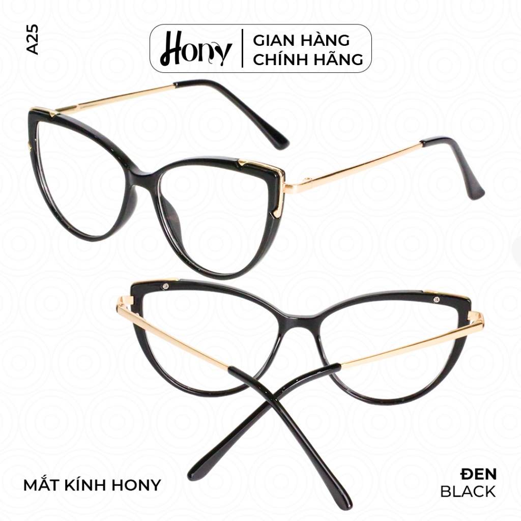 Mắt kính Nữ thời trang HONY - Gọng kính mắt mèo cá tính A25