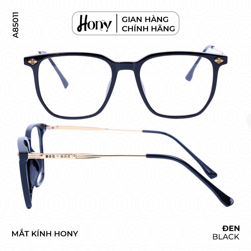 Mắt kính Nữ thời trang HONY - Gọng kính vuông bo tròn cách điệu thời trang A85011