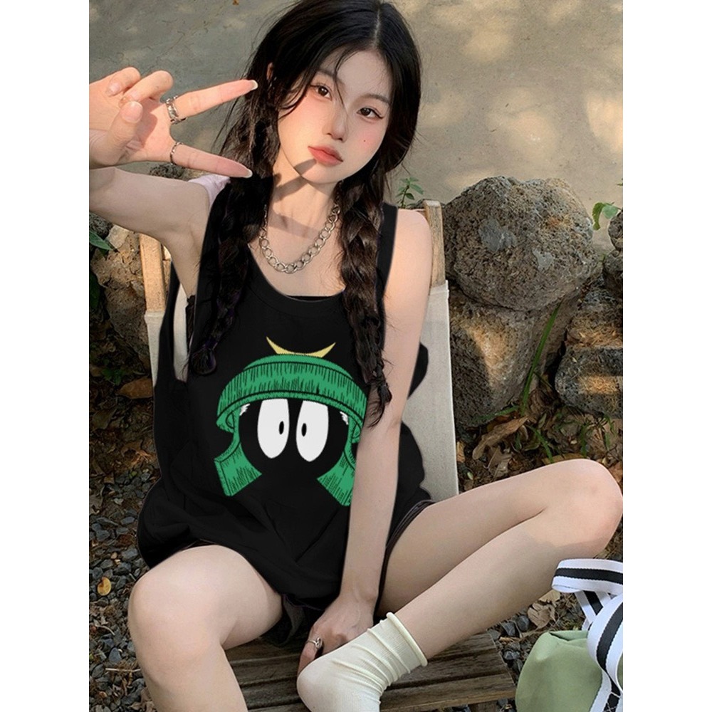 Áo Tank Top Nữ REDLABEL "EYES", Áo Ba Lỗ Sát Nách Cotton Dày Dặn In Hình EYES Phong Cách Đường Phố TT12