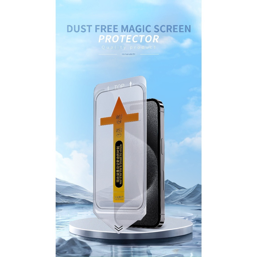 [ IPHONE 17 ] Cường Lực Trong Suốt/ Chống Nhìn Trộm Kingkong KTD Khung Tự Dán 9H Dành Cho Iphone X XS XSM 11 12 13 14 15