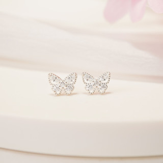 Khuyên tai bạc nữ LAMY Fashion Butterfly Silver Earrings 3245- Khuyên tai bạc ta