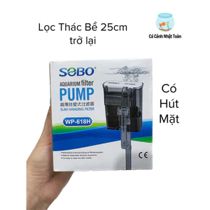 LỌC THÁC MINI CHO BỂ CÁ CẢNH SOBO WP 618H 5W CÓ HÚT MẶT