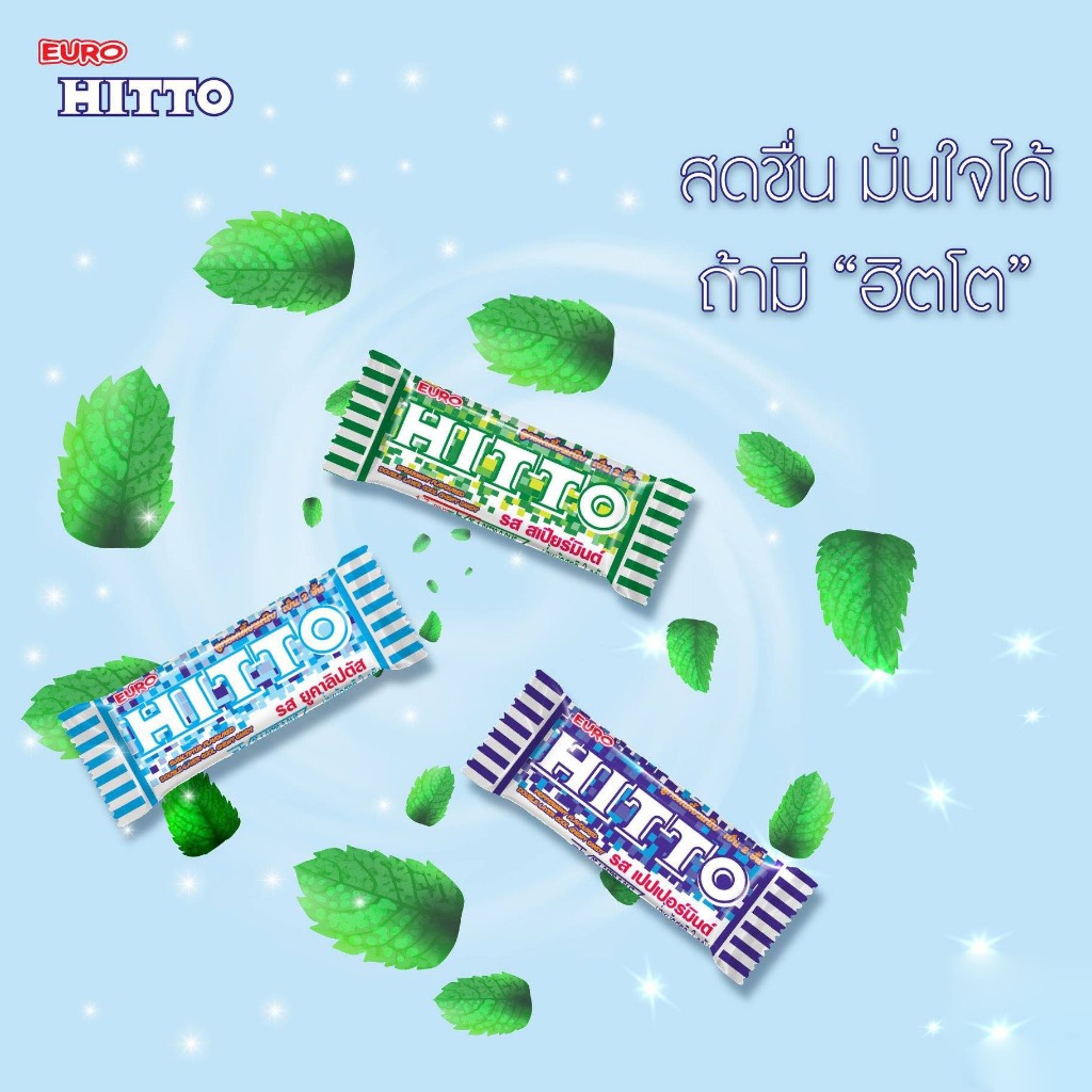 Product image Kẹo mềm Euro Hitto Thái Lan vị bạc hà và vị trái cây 4