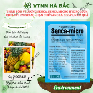 Phân bón vi lượng Senca Micro Hydro 100% Chelate (2.5gram) - Hạn chế vàng lá, si cây, nám quả