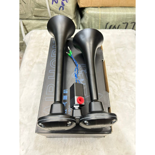 Còi hơi Sihai 2 loa điện 12v 24v, dùng cho xe có bình hơi.