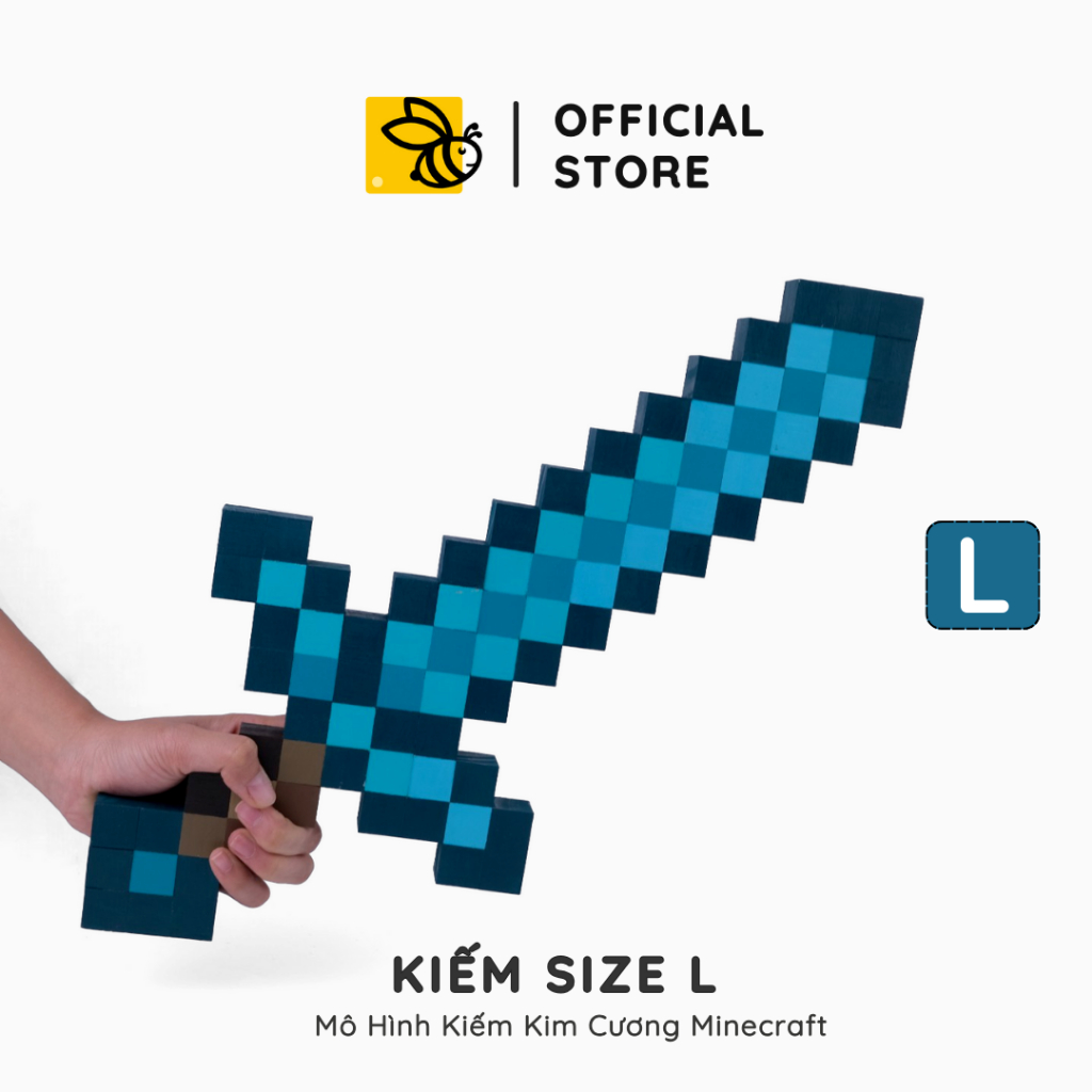 Mô Hình Gỗ Kiếm Kim Cương Minecraft Diamond Sword / Làm Handmade Phù ...
