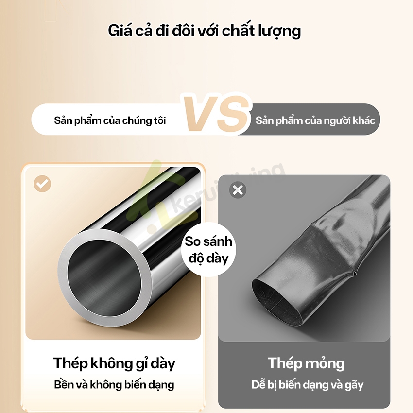 Thanh treo quần áo LUMERA điều chỉnh kích thước, thanh treo rèm gắn tường không cần khoan
