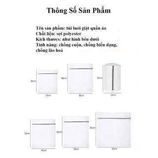 Túi Lưới Giặt Đựng Quần Áo Đồ Lót Trong Máy Giặt, Túi Giặt Bảo Quản Quần Áo Lưới Mịn 88461