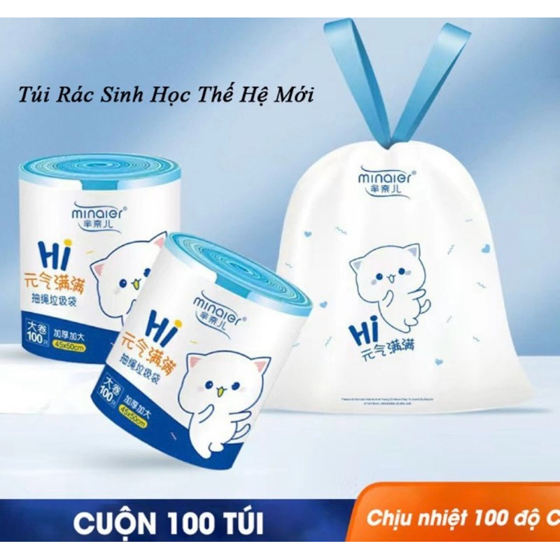 TÚI ĐỰNG RÁC CÓ QUAI XÁCH ( CUỘN TO 100 TÚI) | Shopee Việt Nam