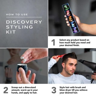 Bộ 5 sản phẩm sáp vuốt tóc Blumaan Discovery Styling Kit