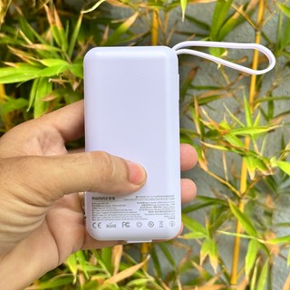 Pin dự phòng sạc nhanh Remax RPP-678 10000mAh cáp typeC in/out - 2 cáp QC 22.5W và PD 20W