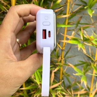 Pin dự phòng sạc nhanh Remax RPP-678 10000mAh cáp typeC in/out - 2 cáp QC 22.5W và PD 20W